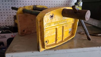 A bench vise